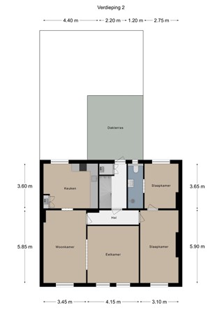 Floorplan - Akenerstraat 22, 6291 BB Vaals